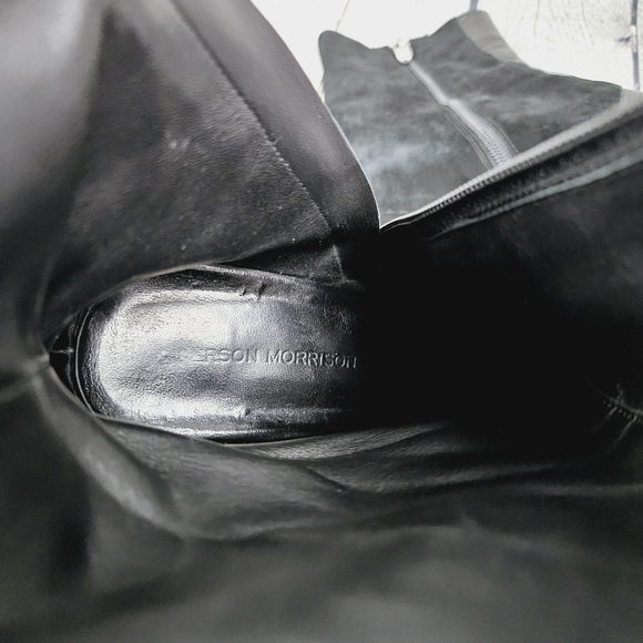 SIGERSON MORRISON | Zero suede & leather patchwork pointed toe ankle boots - Picture 11 of 13